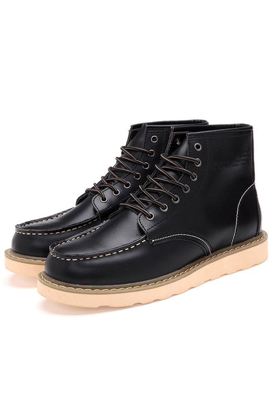 Fleece-gefütterte, dick besohlte Herrenstiefel