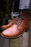 Klassische Stiefeletten aus Leder