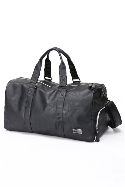 Vegane Ledertasche mit großem Fach
