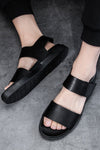 Lässige Ledersandalen