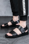 Lässige Ledersandalen
