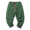 Baggy aus Leinen mit Kordelzug