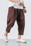 Baggy aus Leinen mit Kordelzug
