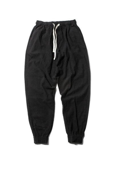 Jogginghose aus Leinen mit Kordelzug