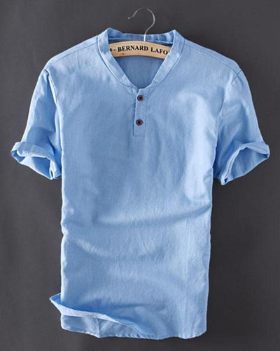 Retro Sommer Leinenhemd
