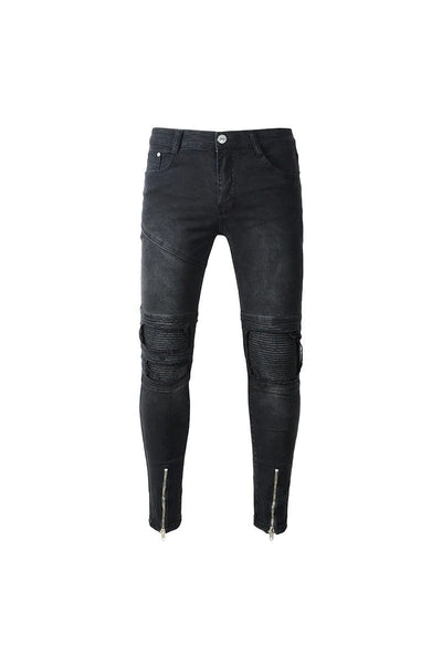 Biker Skinny Jeans mit Reißverschluss