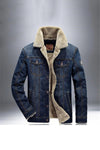 Fleece gefütterte Jeansjacke