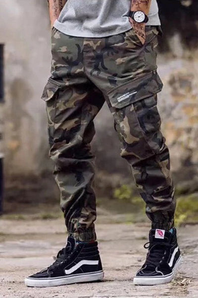 Lässige Camo Baumwollhose