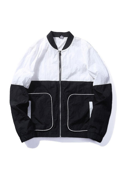 Mono Color Block Windjacke